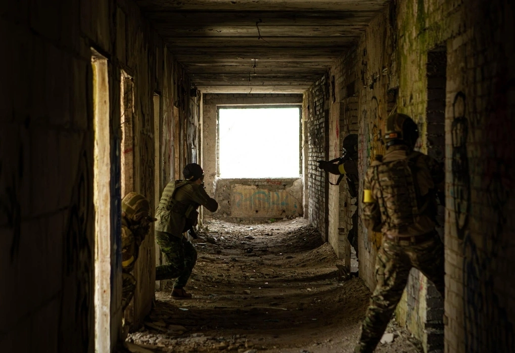 Airsofti mängijad tegevuses
